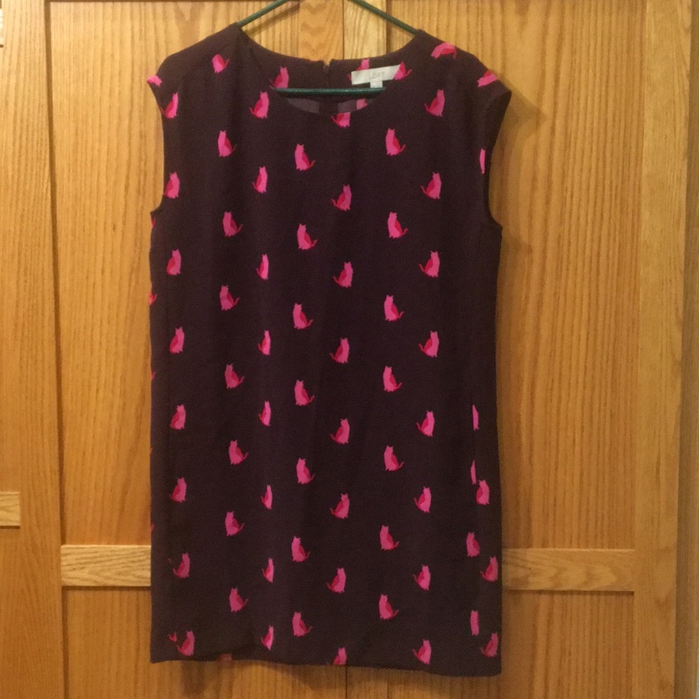 Cat-Print Shift Dress from Ann Taylor Loft
